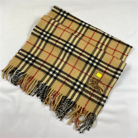 vintage burberry scarf tag|authentic burberry cashmere scarf.